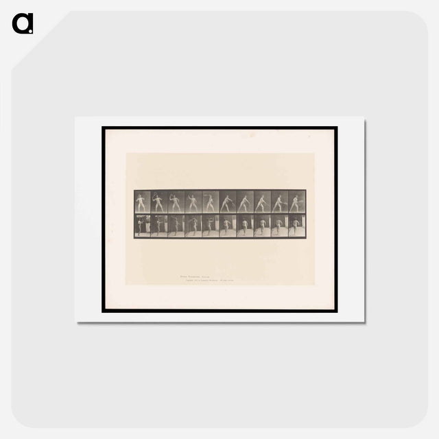 アートポストカード-Man Throwing a Ball
 - エドワード マイブリッジ Postcard.