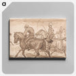 アートパネル-An Indoor Military Riding School With an Instructor Teaching Recruits to Trot
 - イェール大学アートギャラリー Canvas.