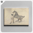 アートパネル-Groom with a Rearing Horse
 - イェール大学アートギャラリー Canvas.