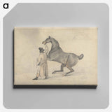 アートパネル-Groom with a Rearing Horse
 - イェール大学アートギャラリー Canvas.