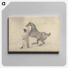 アートパネル-Groom with a Rearing Horse
 - イェール大学アートギャラリー Canvas.