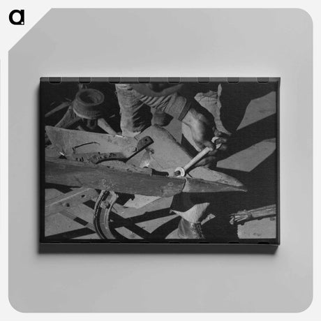 アートパネル-Cattle Corral, Brawley
 - ラッセル リー Canvas.