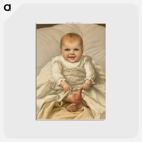 アートポストカード-Baby Seated
 - ボストン公共図書館 Postcard.