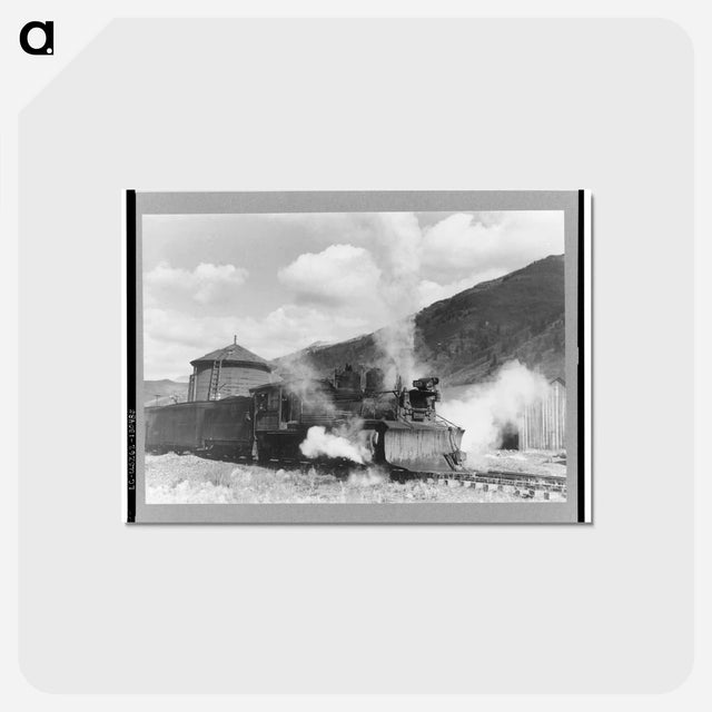 アートポストカード-Telluride Snowplow Locomotives
 - ラッセル リー Postcard.