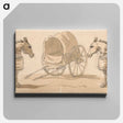 アートパネル-Four Mules with Panniers and a Cart
 - イェール大学アートギャラリー Canvas.