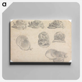アートパネル-Seven Studies of Jockeys' Caps
 - イェール大学アートギャラリー Canvas.