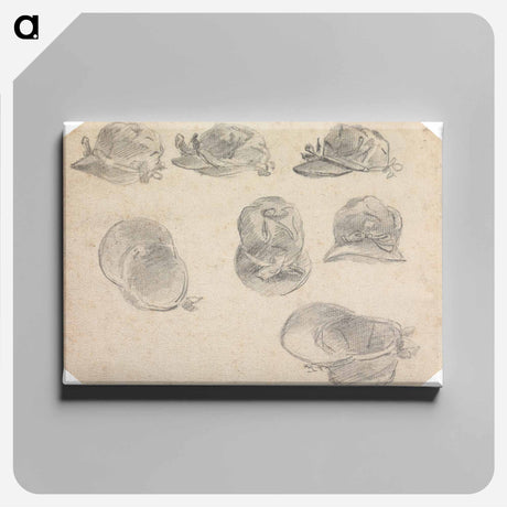 アートパネル-Seven Studies of Jockeys' Caps
 - イェール大学アートギャラリー Canvas.