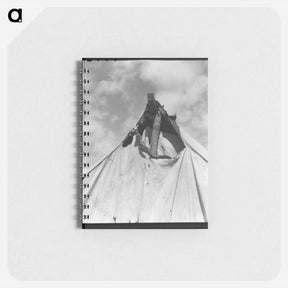 アートメモ帳-Untitled photo, possibly related to: Pea picker's tent near San Jose, California - ドロテア ラング Memo.