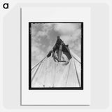 Untitled photo, possibly related to: Pea picker's tent near San Jose, California - ドロテア ラング Poster.