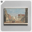 アートパネル-A View of the Conduit (a), part of Carfax Church (b), the Piazza called the Butter Market (c), the Town Hall (d), the west Front of Christ Church College (e), & c. in the University of Oxford
 - イェール大学アートギャラリー Canvas.