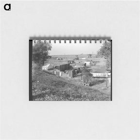 アートメモ帳-Migrant camp on the outskirts of Sacramento, California on the American River - ドロテア ラング Memo.