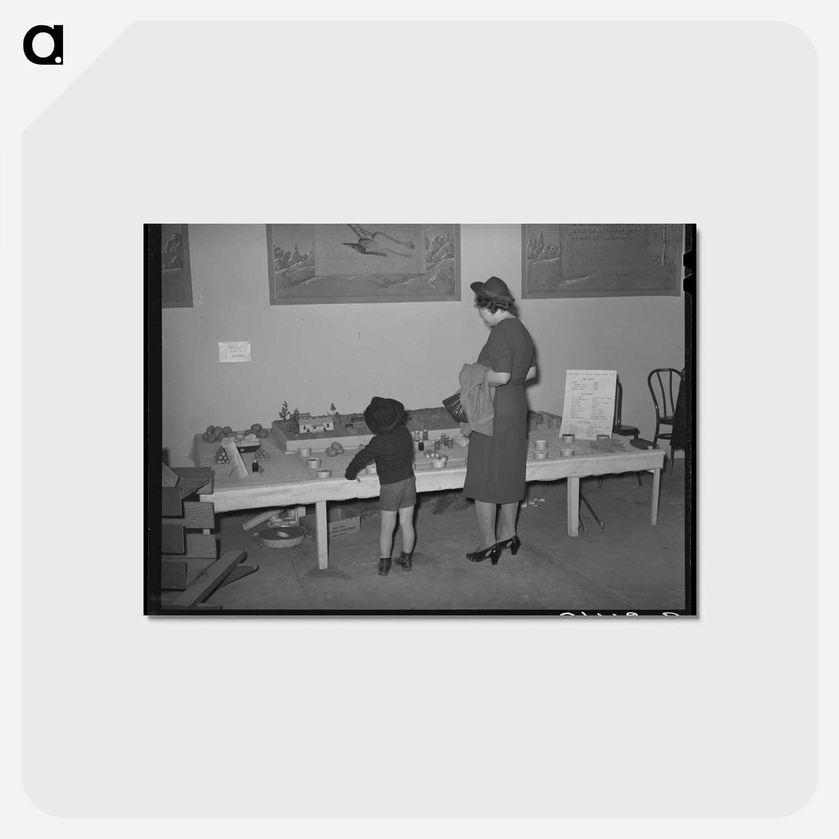 アートポストカード-FSA Exhibit, Dallas
 - ラッセル リー Postcard.