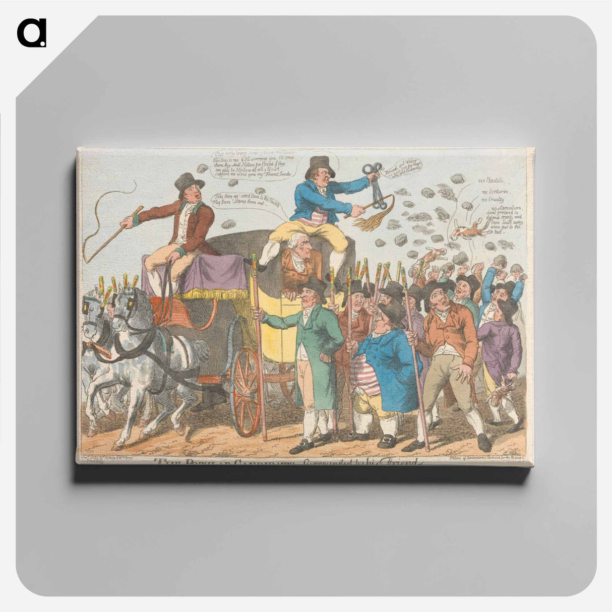 アートパネル-The Popular Candidate Surrounded by his Friends
 - イェール大学アートギャラリー Canvas.