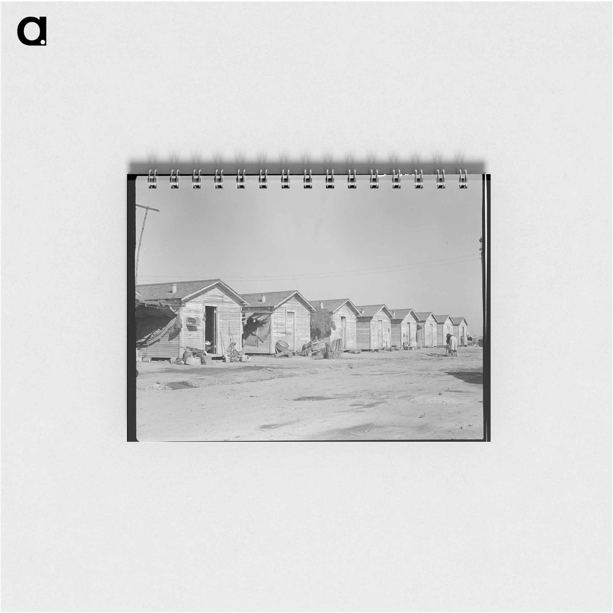 Company housing for cotton workers near Corcoran, California - ドロテア ラング Memo.