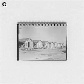 アートメモ帳-Company housing for cotton workers near Corcoran, California - ドロテア ラング Memo.