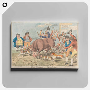 アートパネル-The Norwich Bull-Bait
 - イェール大学アートギャラリー Canvas.