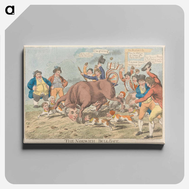 アートパネル-The Norwich Bull-Bait
 - イェール大学アートギャラリー Canvas.