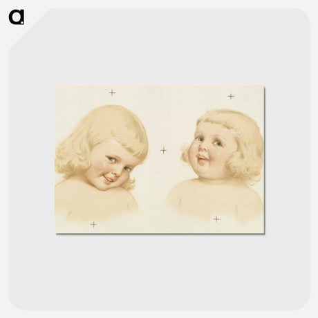 アートポストカード-Smiling Blond Child
 - ボストン公共図書館 Postcard.