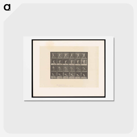 アートポストカード-Javelin Thrower
 - エドワード マイブリッジ Postcard.