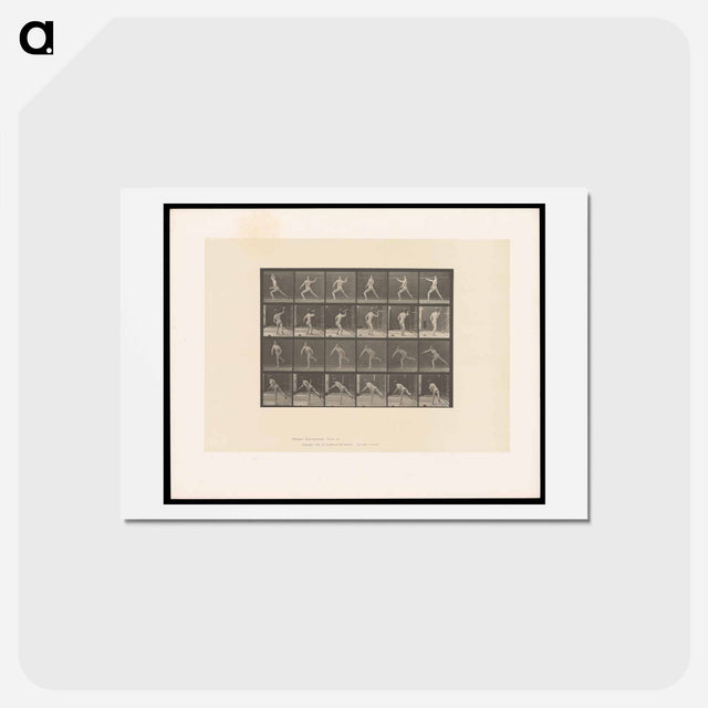 アートポストカード-Javelin Thrower
 - エドワード マイブリッジ Postcard.