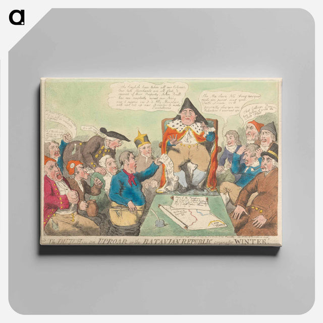 アートパネル-The Dutch in an Uproar or the Batavian Republic Crying for Winter
 - イェール大学アートギャラリー Canvas.