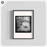 Untitled photo, possibly related to: Young son of tenant farmer gathering sticks for workers to string tobacco on. Granville County, North Carolina - ドロテア ラング Poster.