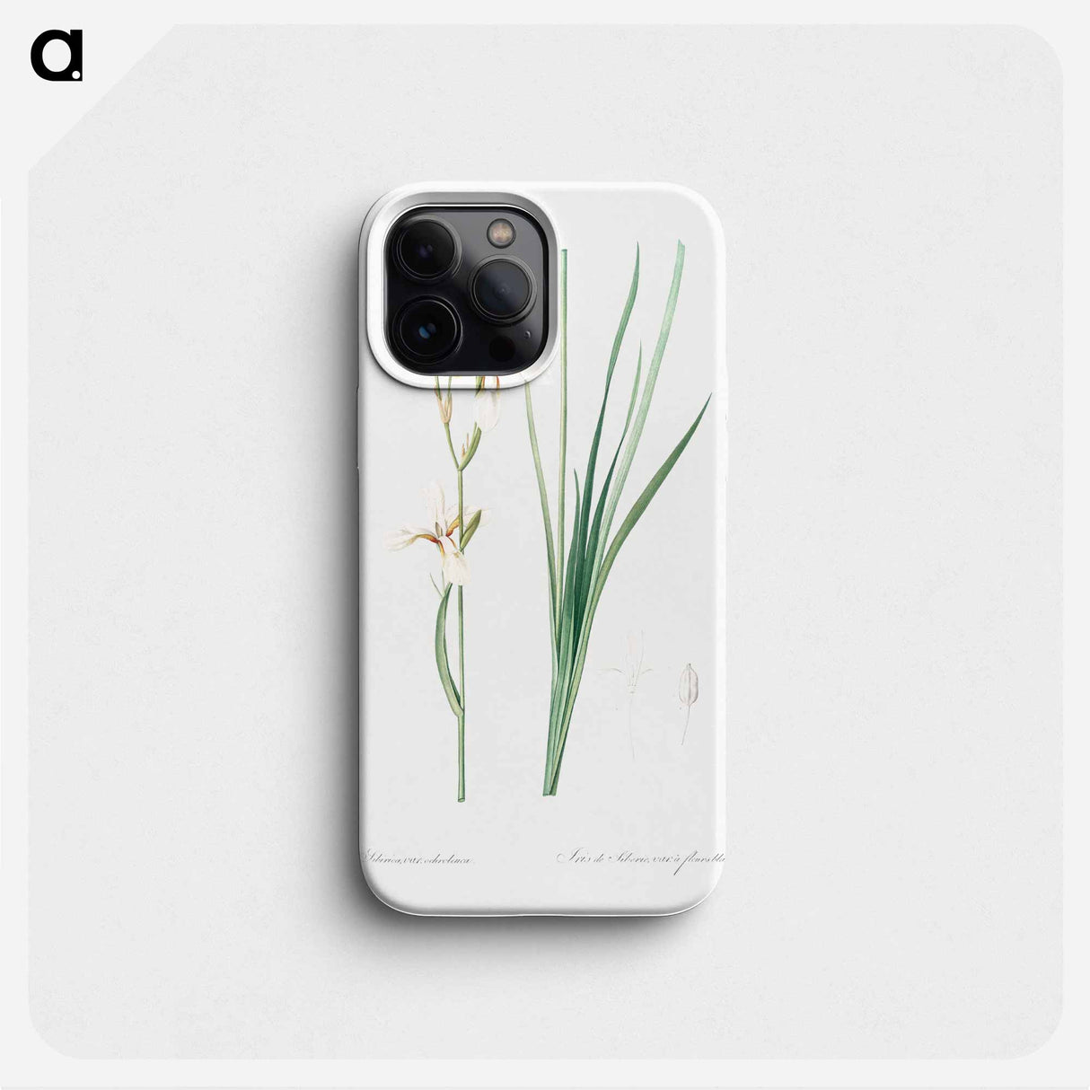 Siberian iris illustration - ピエール ジョゼフ ルドゥーテ Phone Case.