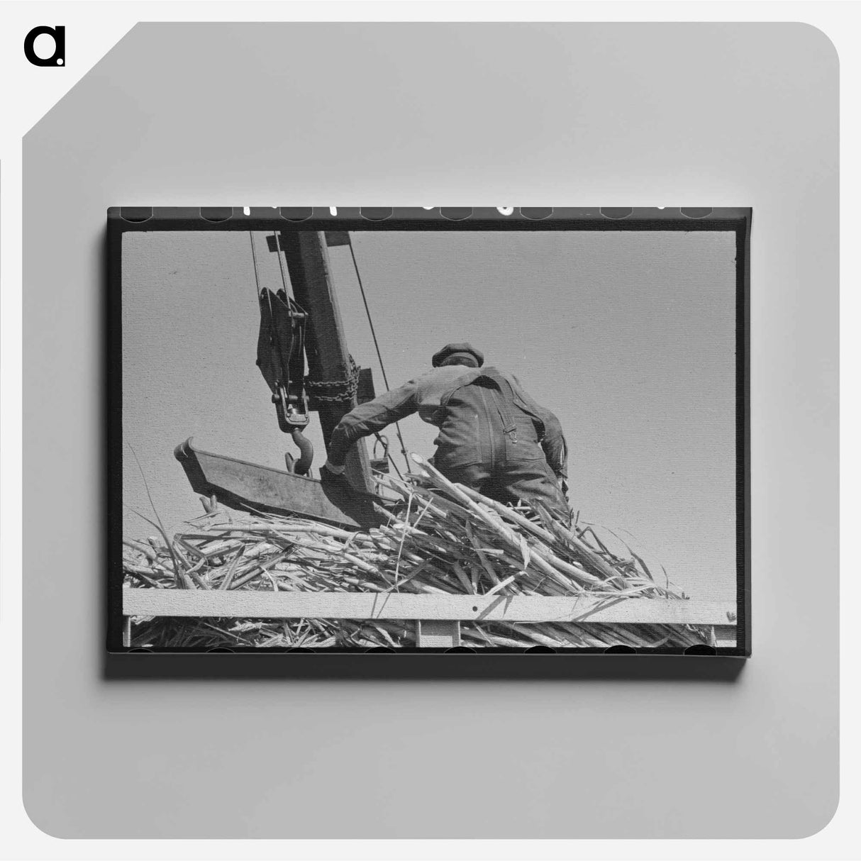 アートパネル-Packing Shed of Fruit Farmer
 - ラッセル リー Canvas.