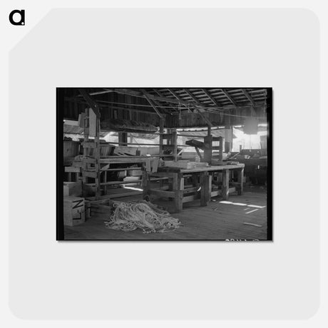 アートポストカード-Packing Shed of Fruit Farmer
 - ラッセル リー Postcard.