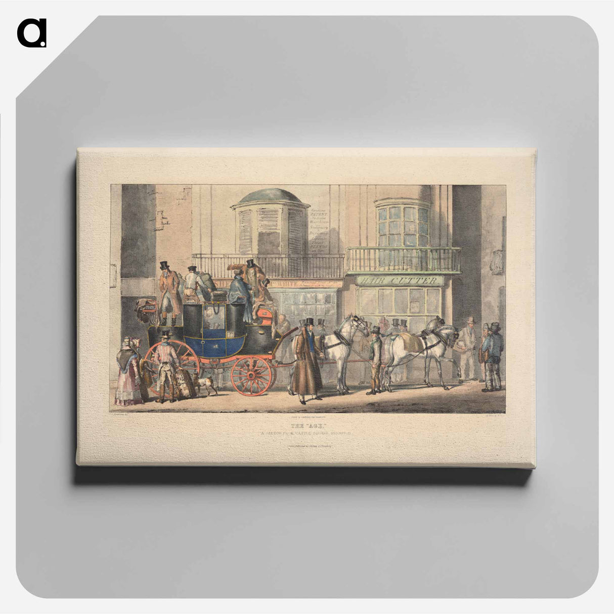 アートパネル-Coaching: The "Age". A Sketch from Castle Square, Brighton
 - イェール大学アートギャラリー Canvas.