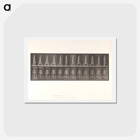 アートポストカード-Naked Man Walking
 - エドワード マイブリッジ Postcard.