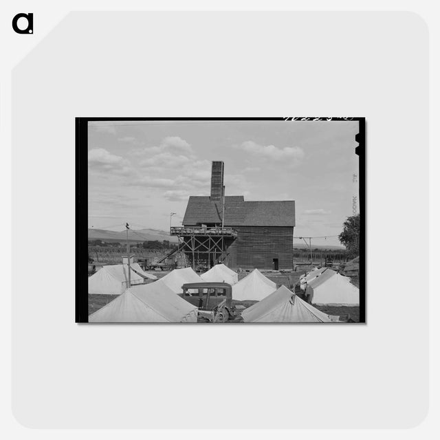 アートポストカード-Hop Pickers' Tents
 - ラッセル リー Postcard.