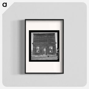 アートポスター-Member of Ola self help sawmill co-op lives in what was once the 'Jacknife Saloon.' - ドロテア ラング Poster.