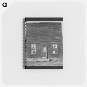アートメモ帳-Member of Ola self help sawmill co-op lives in what was once the 'Jacknife Saloon.' - ドロテア ラング Memo.