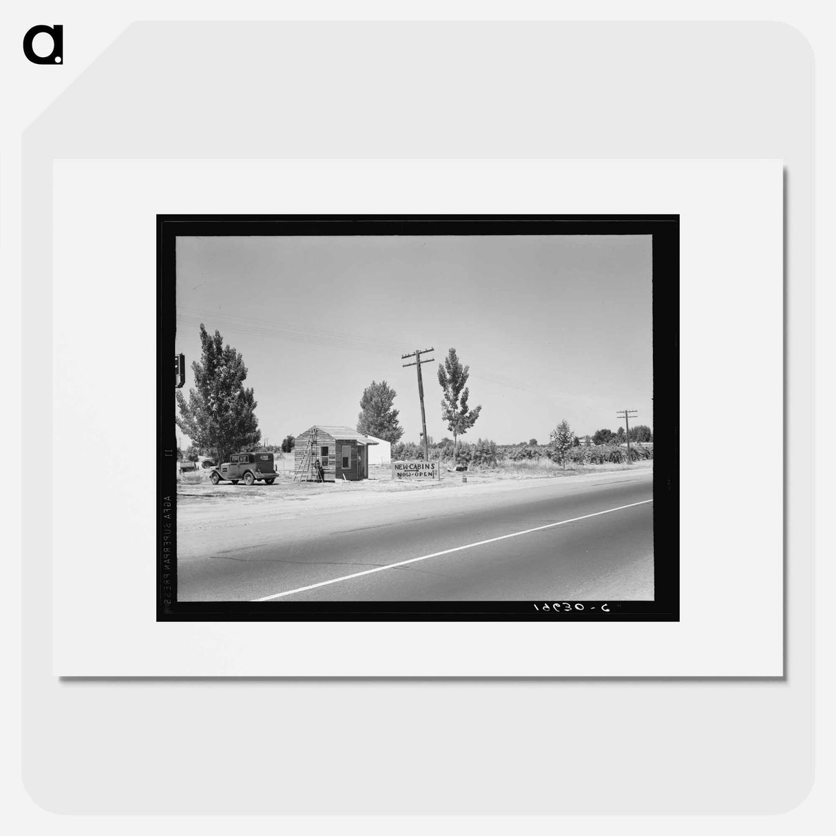 Between Tulare and Fresno, California - Dorothea Lange Poster.