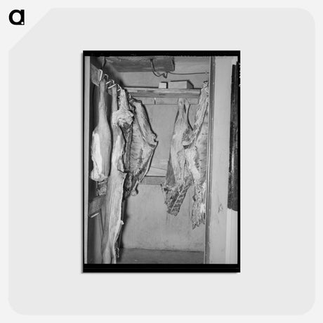 アートポストカード-Casa Grande Valley Farms Meat Locker
 - ラッセル リー Postcard.