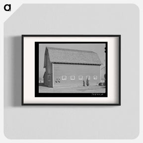アートポスター-Farmer and His Barn
 - ラッセル リー Poster.