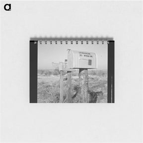 アートメモ帳-Mailboxes of new settlers on the bench lands. Myssa Heights, Malheur County, Oregon. - ドロテア ラング Memo.