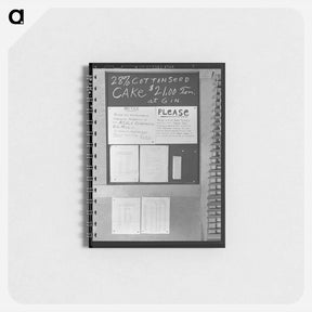 アートメモ帳-Bulletin board in the office of the Kaweah Delta co-operative gin - ドロテア ラング Memo.