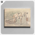 アートパネル-Man With a Horse Harnessed to a Roller
 - イェール大学アートギャラリー Canvas.