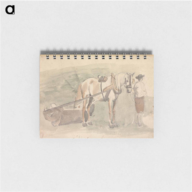 アートメモ帳-Man With a Horse Harnessed to a Roller
 - イェール大学アートギャラリー Memo.