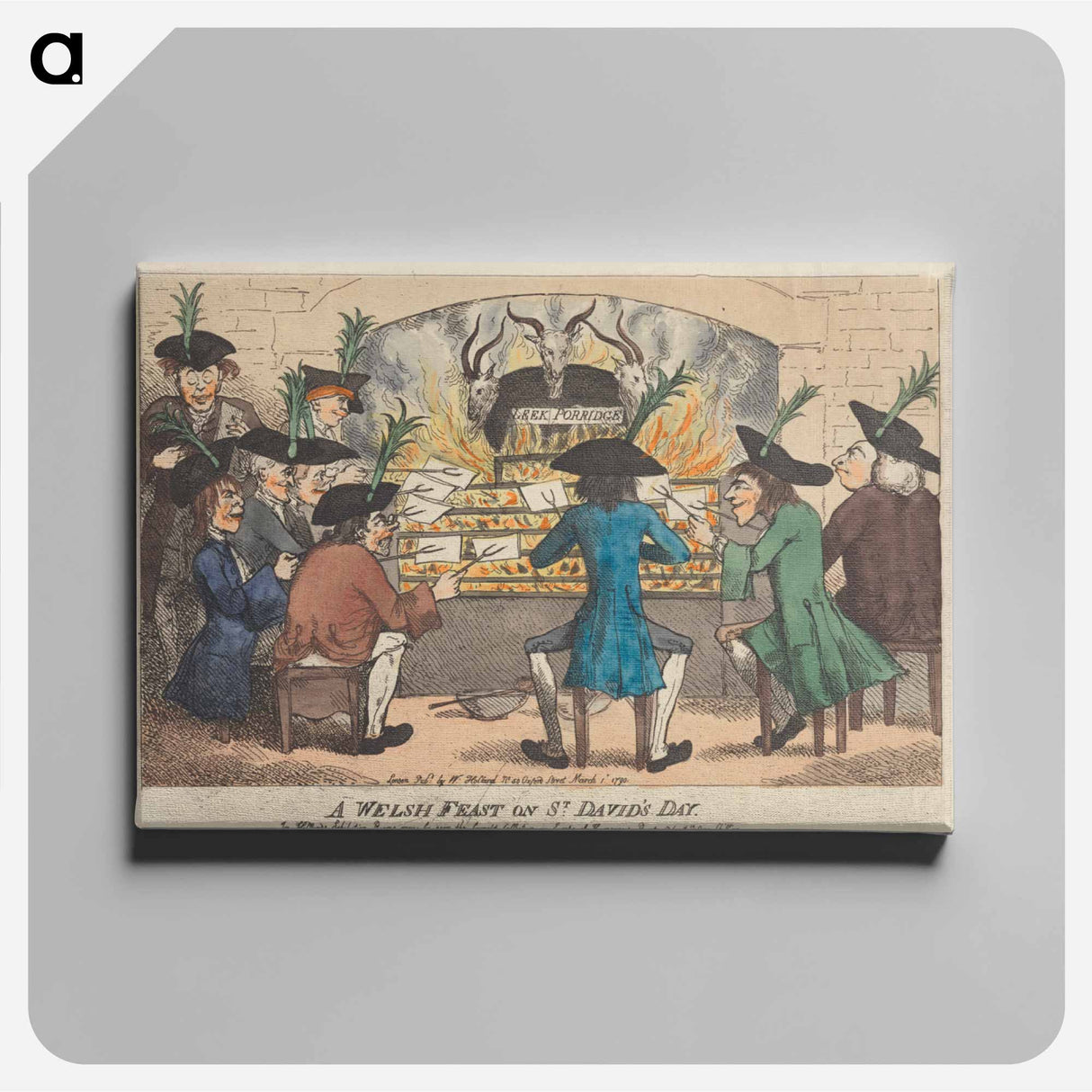 アートパネル-A Welsh Feast on St. David's Day
 - イェール大学アートギャラリー Canvas.