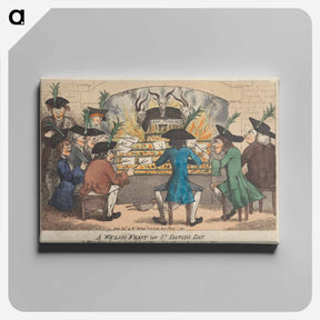 アートパネル-A Welsh Feast on St. David's Day
 - イェール大学アートギャラリー Canvas.