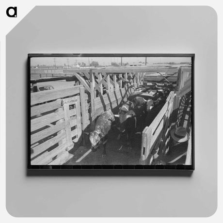 アートパネル-Grain Elevator, Ontario
 - ラッセル リー Canvas.