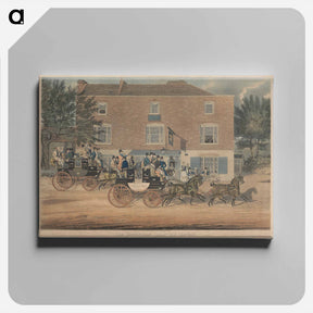 アートパネル-Coaching: The Birmingham Tally-Ho! Coaches Passing the Crown at Holloway
 - イェール大学アートギャラリー Canvas.