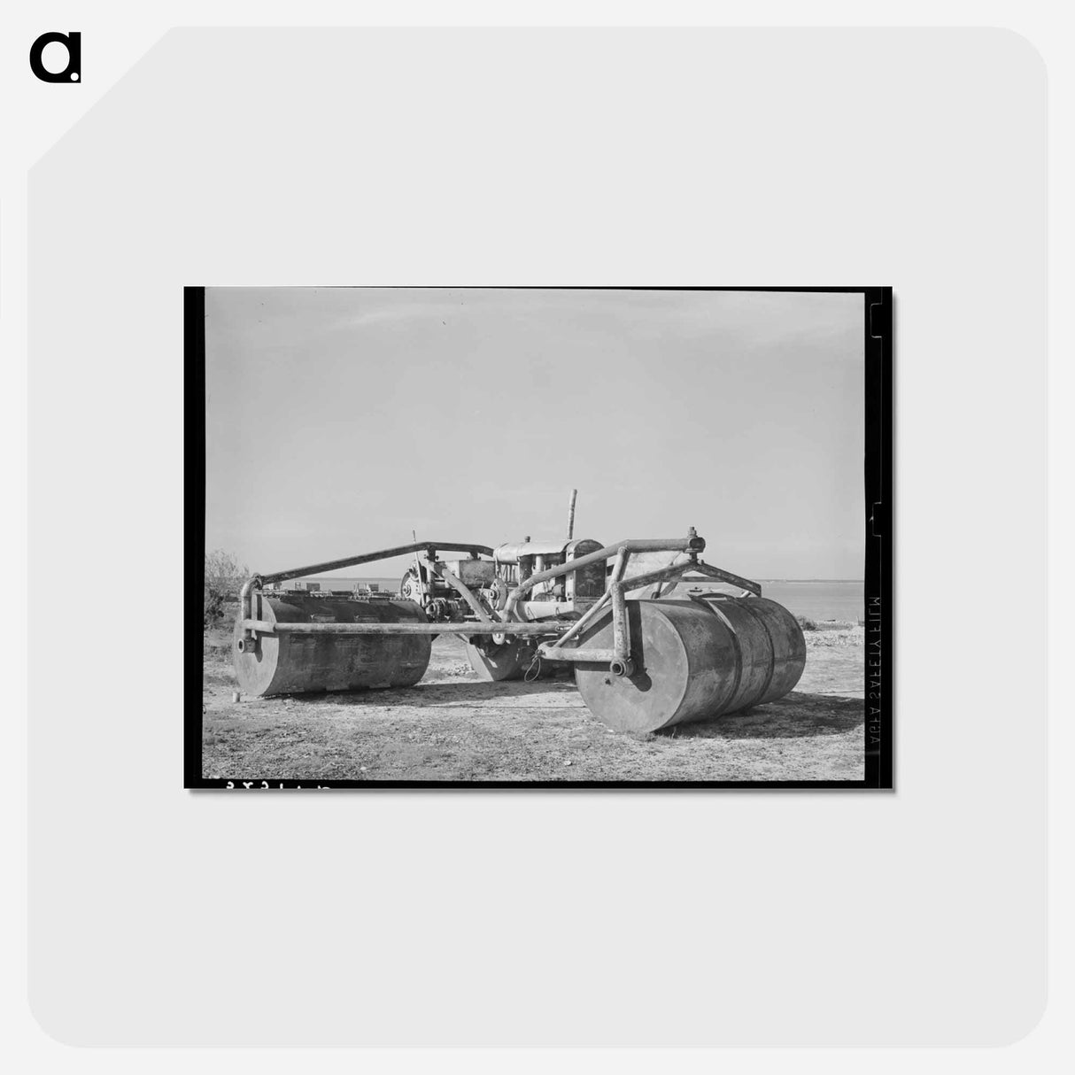 アートポストカード-Rolling Machine, Nueces Bay
 - ラッセル リー Postcard.
