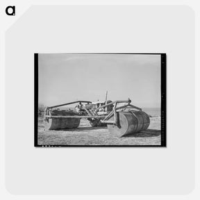 アートポストカード-Rolling Machine, Nueces Bay
 - ラッセル リー Postcard.