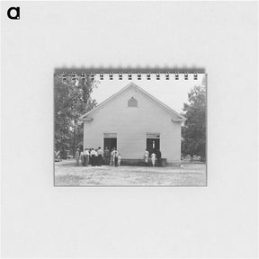 アートメモ帳-Congregation entering church - ドロテア ラング Memo.