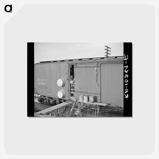 アートポストカード-Boxcar Home
 - ラッセル リー Postcard.