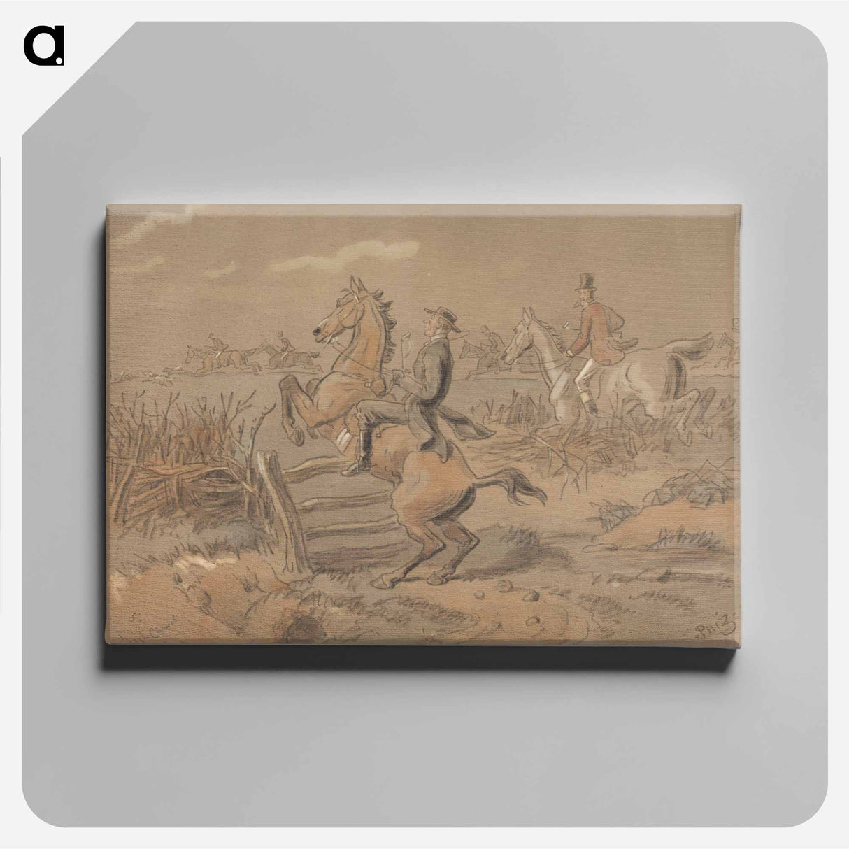 アートパネル-The Sporting Parson: "He Trieth a Little 'High Church' Style"
 - イェール大学アートギャラリー Canvas.